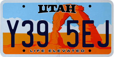 UT license plate Y395EJ