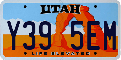 UT license plate Y395EM