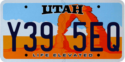 UT license plate Y395EQ
