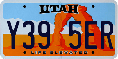 UT license plate Y395ER