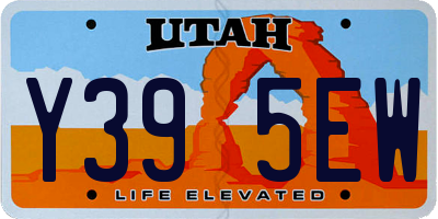UT license plate Y395EW