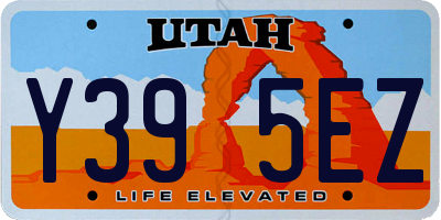 UT license plate Y395EZ