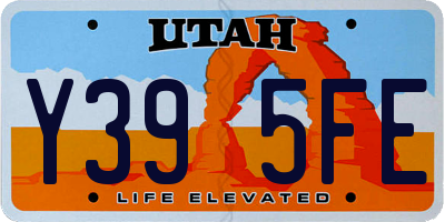 UT license plate Y395FE