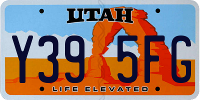 UT license plate Y395FG