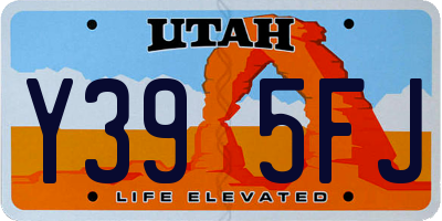 UT license plate Y395FJ