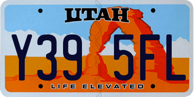 UT license plate Y395FL