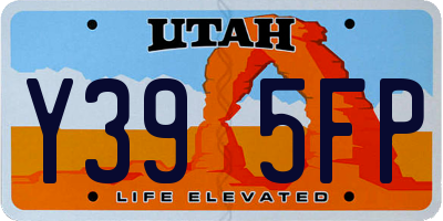 UT license plate Y395FP