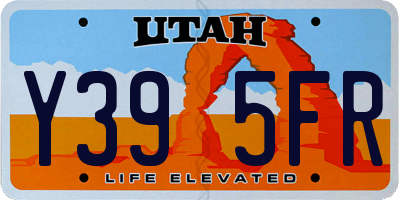 UT license plate Y395FR