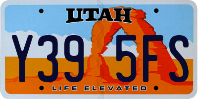 UT license plate Y395FS