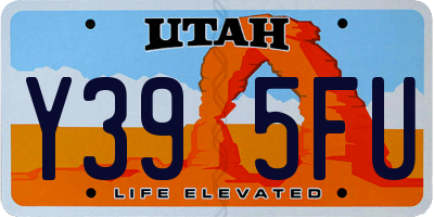 UT license plate Y395FU