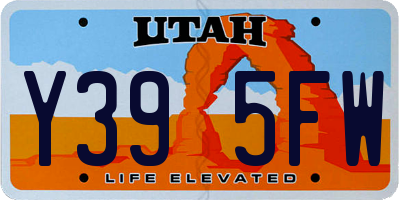 UT license plate Y395FW