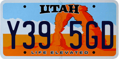 UT license plate Y395GD