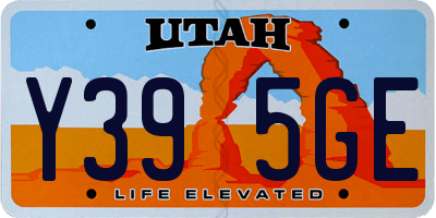 UT license plate Y395GE
