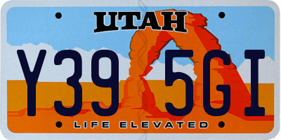 UT license plate Y395GI