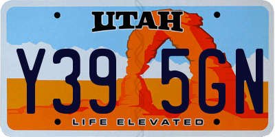 UT license plate Y395GN