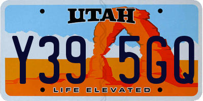 UT license plate Y395GQ