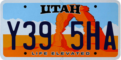 UT license plate Y395HA