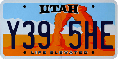 UT license plate Y395HE