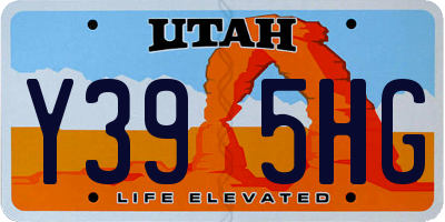 UT license plate Y395HG