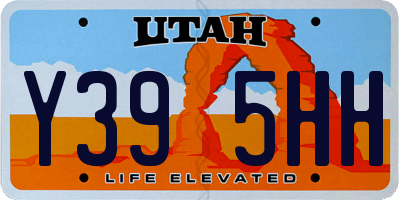 UT license plate Y395HH