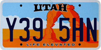 UT license plate Y395HN