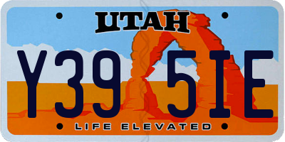UT license plate Y395IE