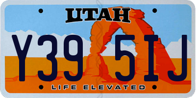 UT license plate Y395IJ