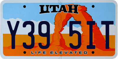 UT license plate Y395IT