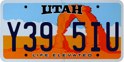 UT license plate Y395IU
