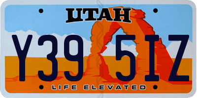 UT license plate Y395IZ