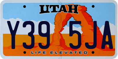 UT license plate Y395JA