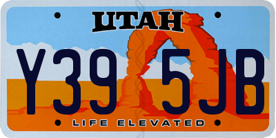 UT license plate Y395JB