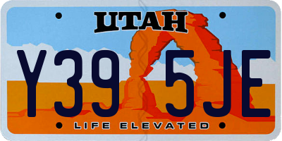 UT license plate Y395JE