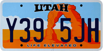 UT license plate Y395JH