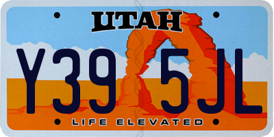 UT license plate Y395JL