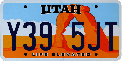 UT license plate Y395JT