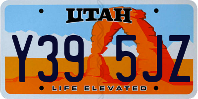 UT license plate Y395JZ