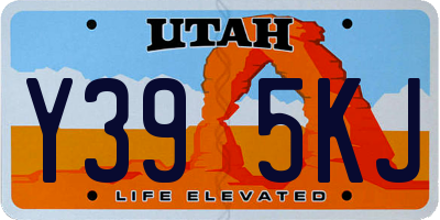 UT license plate Y395KJ