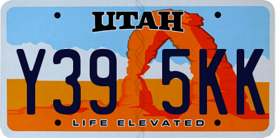 UT license plate Y395KK