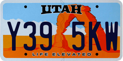 UT license plate Y395KW