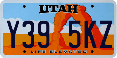 UT license plate Y395KZ