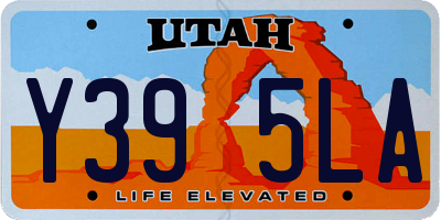 UT license plate Y395LA