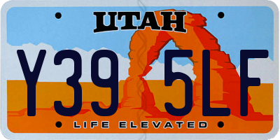 UT license plate Y395LF