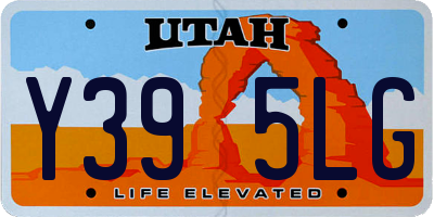 UT license plate Y395LG