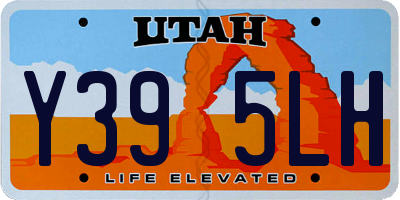 UT license plate Y395LH