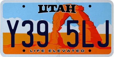 UT license plate Y395LJ