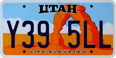 UT license plate Y395LL