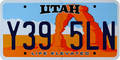 UT license plate Y395LN