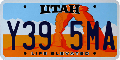 UT license plate Y395MA