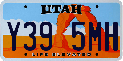 UT license plate Y395MH